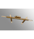 Jackson 3 Arm 6 Light Adjustable Ceiling/Wall E27 Antique Gold-16