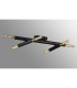 Jackson 3 Arm 6 Light Adjustable Ceiling/Wall E27 Satin Black-3