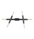 Jackson 3 Arm 6 Light Adjustable Ceiling/Wall E27 Satin Black-12