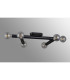 Jackson 3 Arm 6 Light Adjustable Ceiling/Wall E27 Satin Black-15