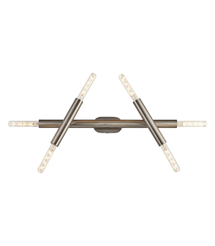 Jackson 3 Arm 6 Light Adjustable Ceiling/Wall E27 Satin Nickel-1