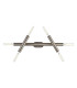 Jackson 3 Arm 6 Light Adjustable Ceiling/Wall E27 Satin Nickel-4