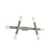 Jackson 3 Arm 6 Light Adjustable Ceiling/Wall E27 Satin Nickel-9