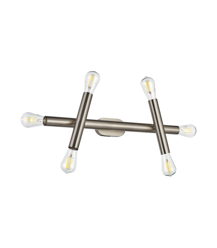Jackson 3 Arm 6 Light Adjustable Ceiling/Wall E27 Satin Nickel-9