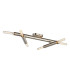 Jackson 3 Arm 6 Light Adjustable Ceiling/Wall E27 Satin Nickel-12