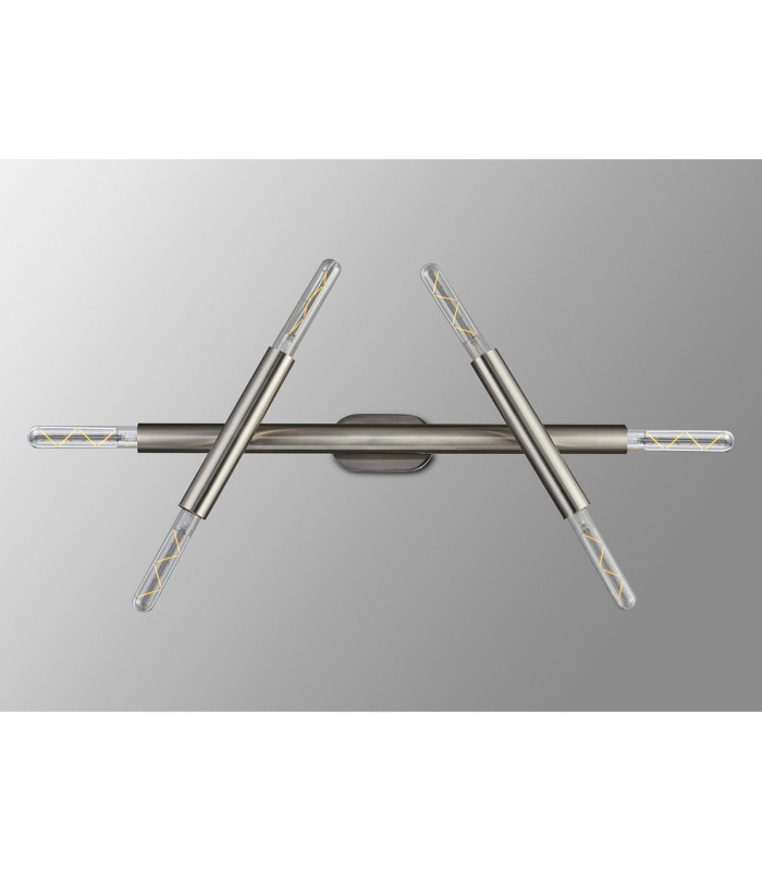Jackson 3 Arm 6 Light Adjustable Ceiling/Wall E27 Satin Nickel-13