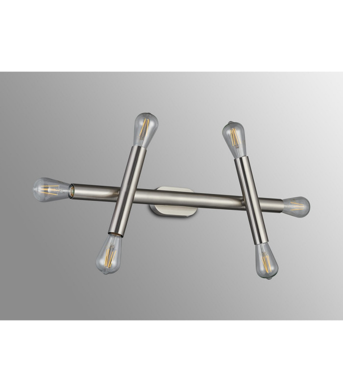 Jackson 3 Arm 6 Light Adjustable Ceiling/Wall E27 Satin Nickel-15