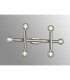 Jackson 3 Arm 6 Light Adjustable Ceiling/Wall E27 Satin Nickel-16