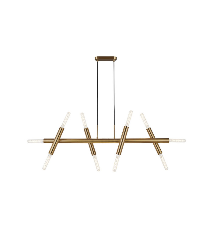 Jackson 5 Arm 10 Light Linear Adjustable Pendant E27 Antique Gold-1