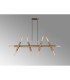 Jackson 5 Arm 10 Light Linear Adjustable Pendant E27 Antique Gold-3