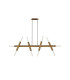 Jackson 5 Arm 10 Light Linear Adjustable Pendant E27 Antique Gold-4