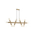 Jackson 5 Arm 10 Light Linear Adjustable Pendant E27 Antique Gold-5
