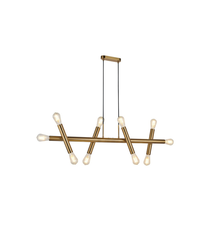 Jackson 5 Arm 10 Light Linear Adjustable Pendant E27 Antique Gold-5