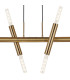 Jackson 5 Arm 10 Light Linear Adjustable Pendant E27 Antique Gold-8