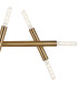 Jackson 5 Arm 10 Light Linear Adjustable Pendant E27 Antique Gold-9