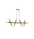 Jackson 5 Arm 10 Light Linear Adjustable Pendant E27 Antique Gold-10