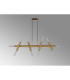 Jackson 5 Arm 10 Light Linear Adjustable Pendant E27 Antique Gold-13