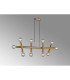 Jackson 5 Arm 10 Light Linear Adjustable Pendant E27 Antique Gold-16
