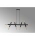 Jackson 5 Arm 10 Light Linear Adjustable Pendant E27 Satin Black-3