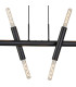 Jackson 5 Arm 10 Light Linear Adjustable Pendant E27 Satin Black-6