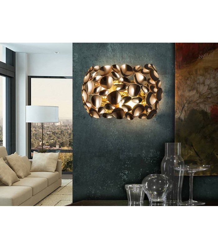 2 Light Wall Lamp Rose Gold, E14 - 1