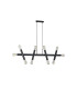 Jackson 5 Arm 10 Light Linear Adjustable Pendant E27 Satin Black-9