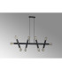 Jackson 5 Arm 10 Light Linear Adjustable Pendant E27 Satin Black-12