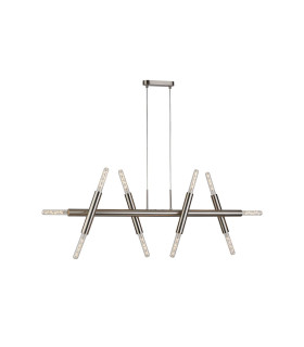 Jackson 5 Arm 10 Light Linear Adjustable Pendant E27 Satin Nickel-1