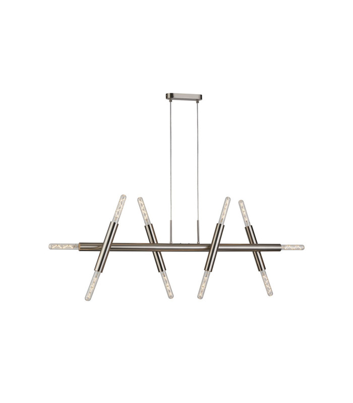 Jackson 5 Arm 10 Light Linear Adjustable Pendant E27 Satin Nickel-1