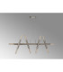 Jackson 5 Arm 10 Light Linear Adjustable Pendant E27 Satin Nickel-3
