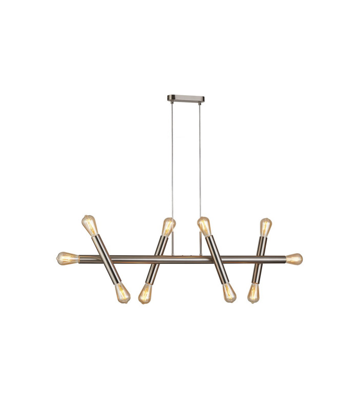 Jackson 5 Arm 10 Light Linear Adjustable Pendant E27 Satin Nickel-5
