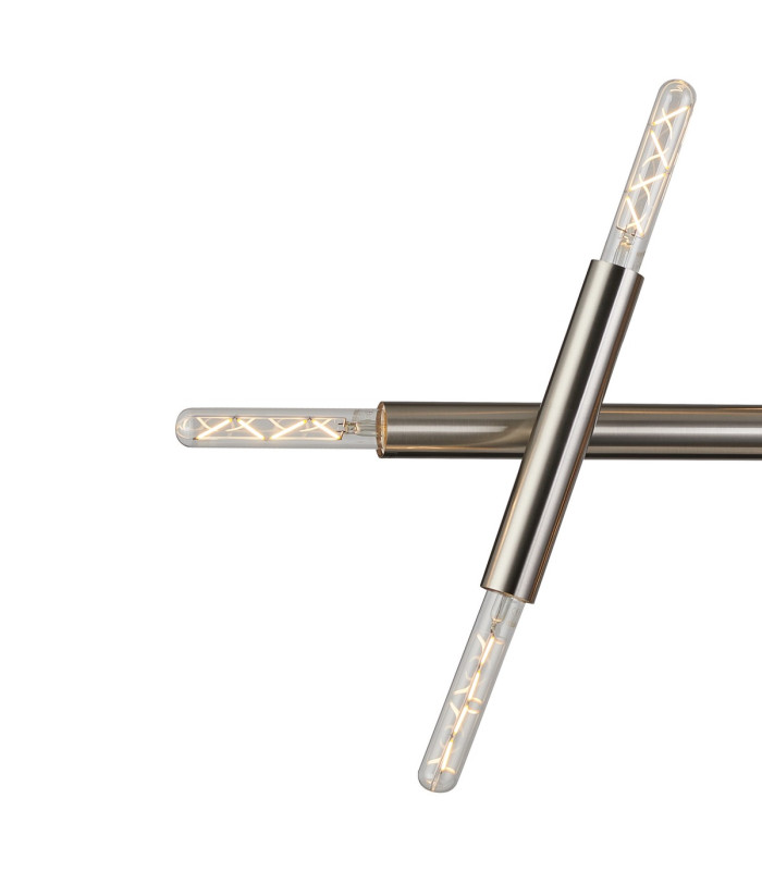 Jackson 5 Arm 10 Light Linear Adjustable Pendant E27 Satin Nickel-8