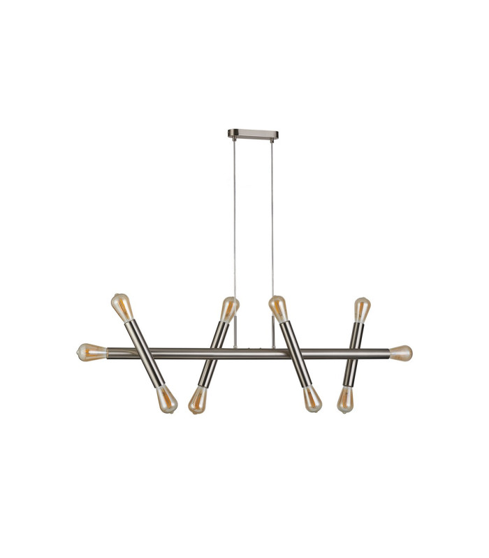 Jackson 5 Arm 10 Light Linear Adjustable Pendant E27 Satin Nickel-9