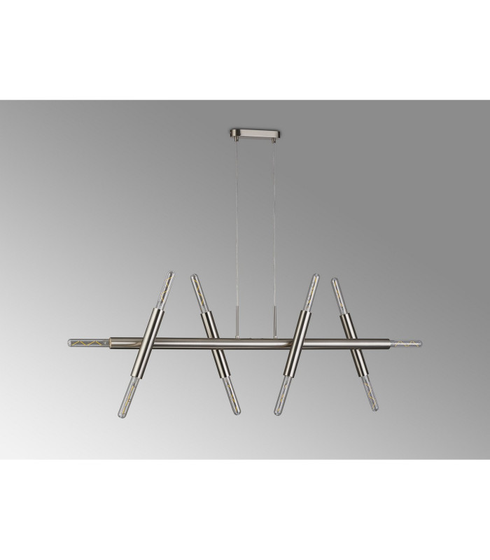 Jackson 5 Arm 10 Light Linear Adjustable Pendant E27 Satin Nickel-10