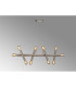 Jackson 5 Arm 10 Light Linear Adjustable Pendant E27 Satin Nickel-11