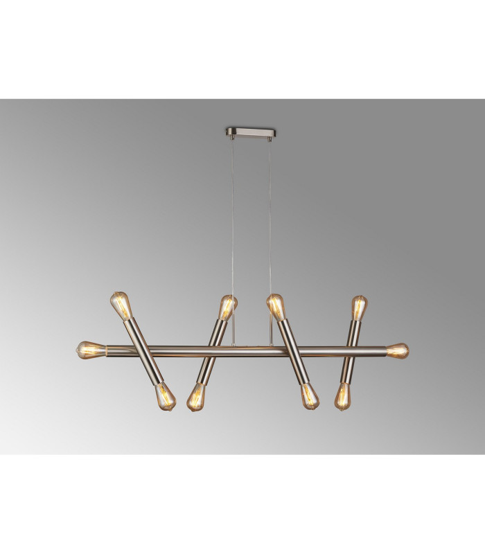 Jackson 5 Arm 10 Light Linear Adjustable Pendant E27 Satin Nickel-11