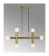 Jackson 3 Arm 6 Light Linear Adjustable Pendant/Semi Flush E27 Antique Gold-3