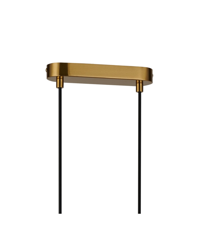 Jackson 3 Arm 6 Light Linear Adjustable Pendant/Semi Flush E27 Antique Gold-7
