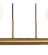Jackson 3 Arm 6 Light Linear Adjustable Pendant/Semi Flush E27 Antique Gold-8