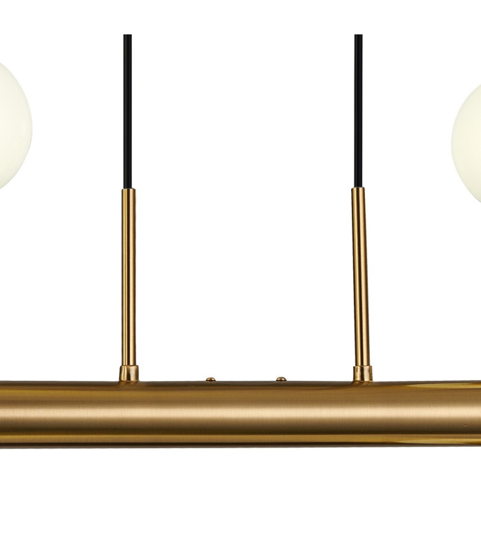 Jackson 3 Arm 6 Light Linear Adjustable Pendant/Semi Flush E27 Antique Gold-8