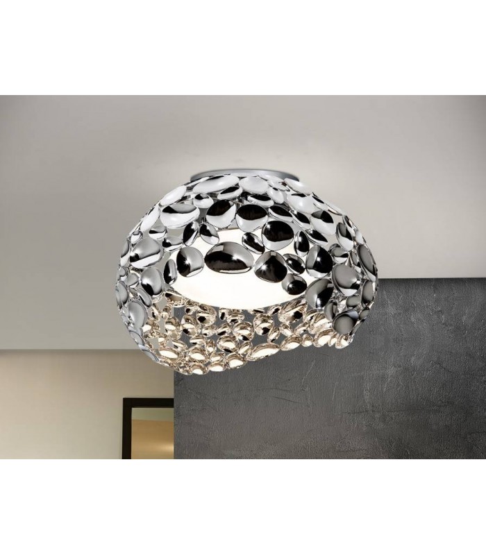 5 Light Flush Ceiling Light Chrome, G9 - 1