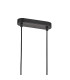 Jackson 3 Arm 6 Light Linear Adjustable Pendant/Semi Flush E27 Satin Black-5
