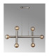 Jackson 3 Arm 6 Light Linear Adjustable Pendant/Semi Flush E27 Satin Nickel-3
