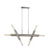 Jackson 3 Arm 6 Light Linear Adjustable Pendant/Semi Flush E27 Satin Nickel-5