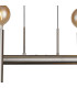 Jackson 3 Arm 6 Light Linear Adjustable Pendant/Semi Flush E27 Satin Nickel-6