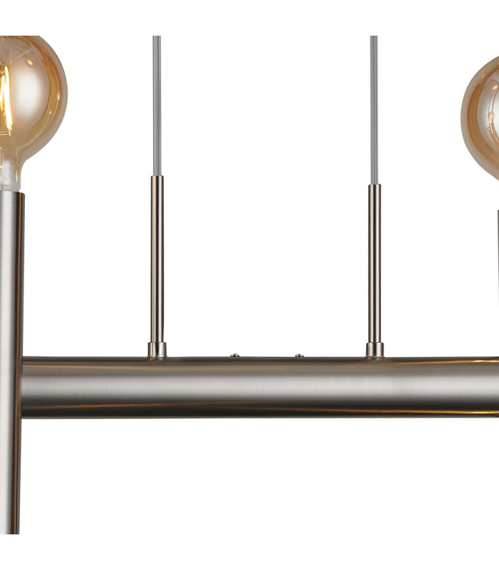Jackson 3 Arm 6 Light Linear Adjustable Pendant/Semi Flush E27 Satin Nickel-6