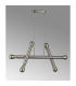 Jackson 3 Arm 6 Light Linear Adjustable Pendant/Semi Flush E27 Satin Nickel-16