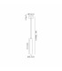 Jackson 1 Light Vertical Pendant E27 Antique Gold-2
