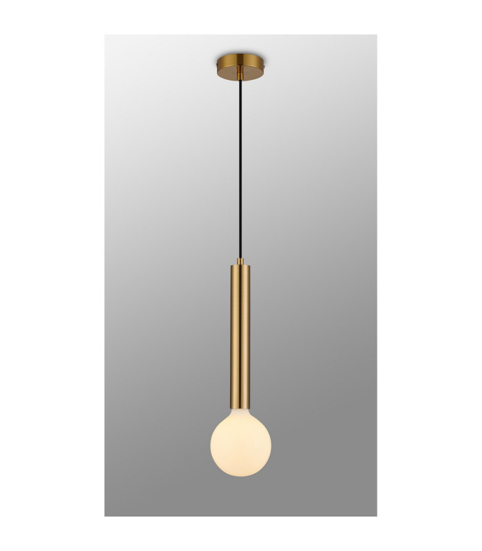 Jackson 1 Light Vertical Pendant E27 Antique Gold-3