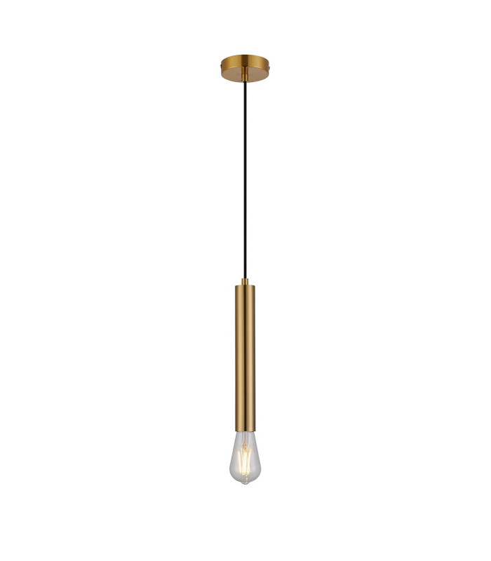 Jackson 1 Light Vertical Pendant E27 Antique Gold-12